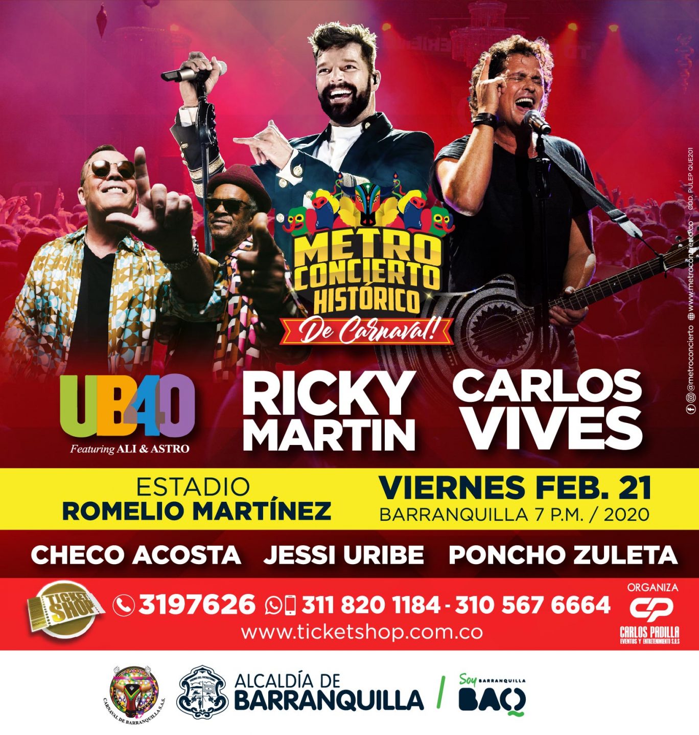 Con espectáculo internacional abre el Carnaval de Barranquilla 2020