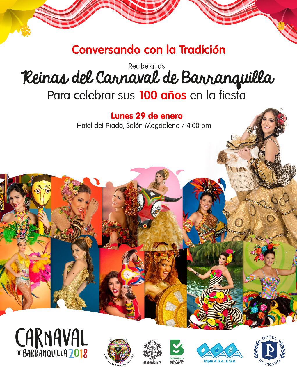 Reinas celebran sus 100 años en el Carnaval de Barranquilla