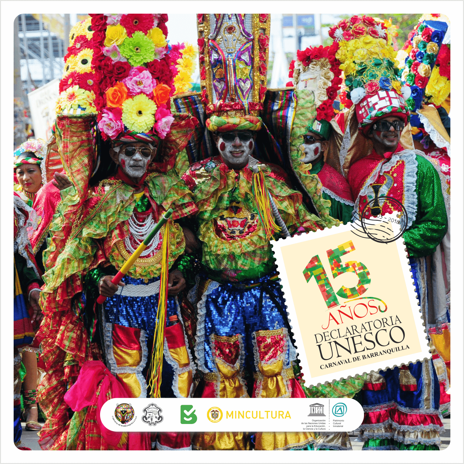 Carnaval de Barranquilla celebra 15 años como Patrimonio de la Humanidad
