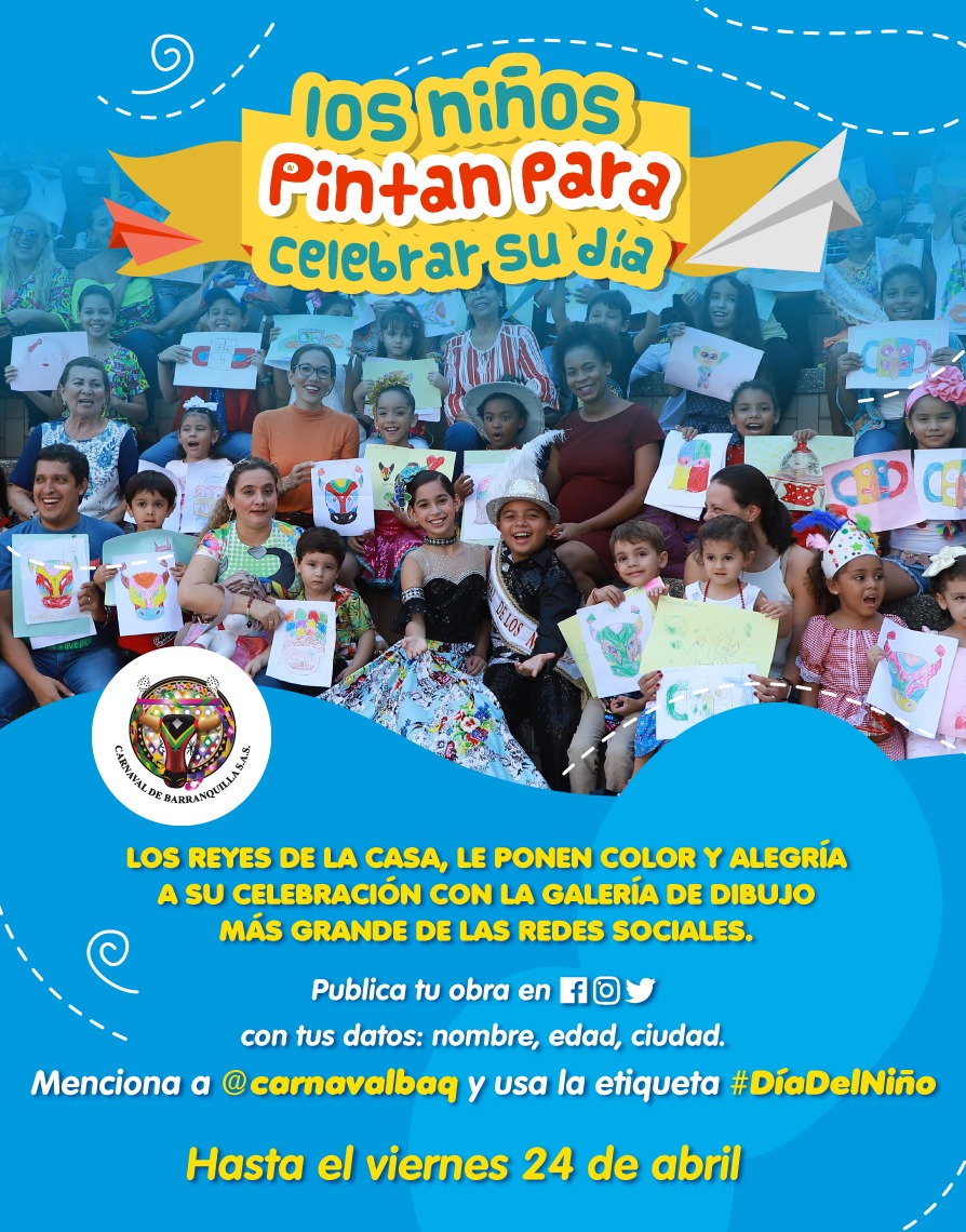 Los niños pintan para celebrar su día