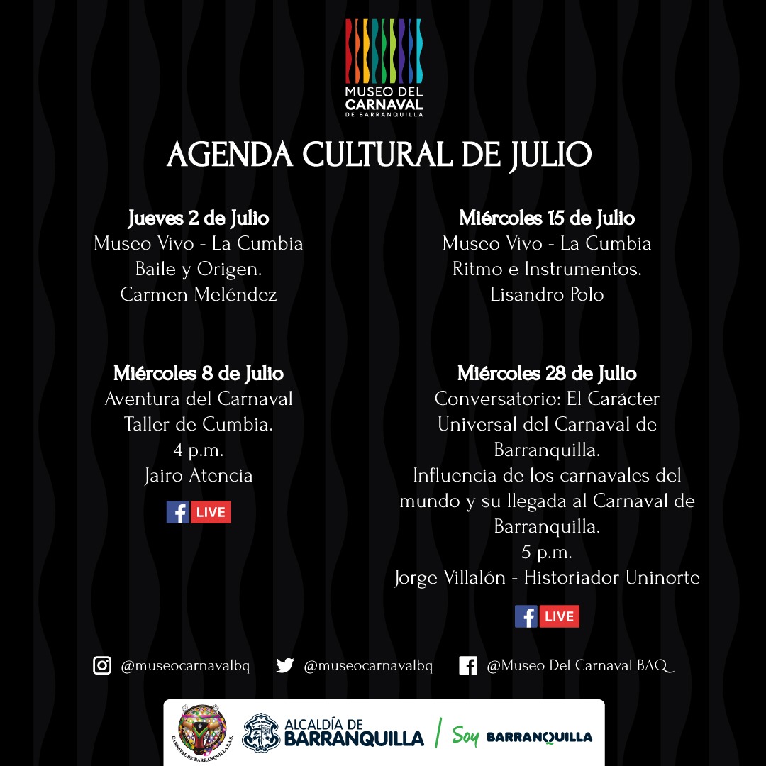 Museo del Carnaval dedica agenda de Julio al baile nacional: La Cumbia