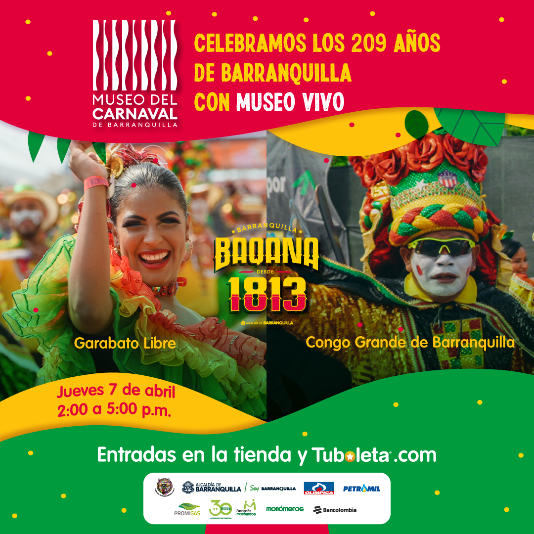 Carnaval celebra el Día de Barranquilla con ‘Museo Vivo’￼
